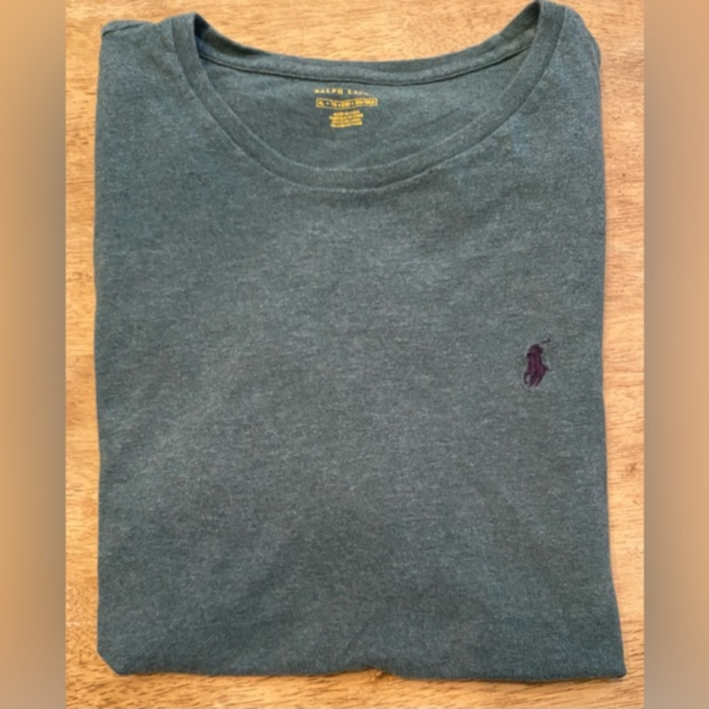 Polo by Ralph Lauren Men’s XL Heather Green 100% Soft Cotton Short Sleeve Shirt‎